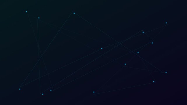 Minimalist geometric constellation design on a dark navy blue background
