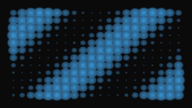 Abstract background featuring blue gradient circles in a diagonal pattern
