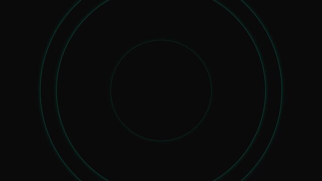 Minimalist white circle outline isolated against a solid black background