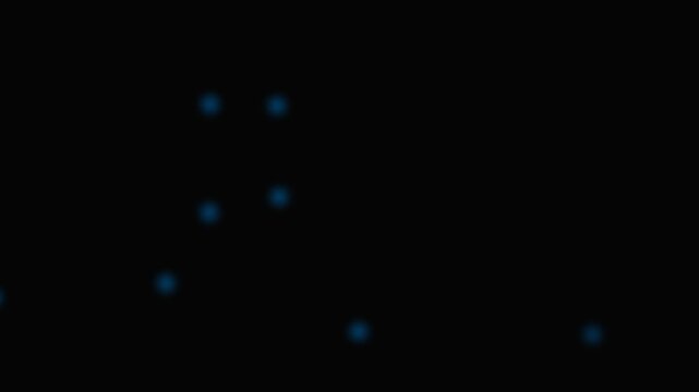 A single blue pixel glowing in the vast and deep darkness of the void