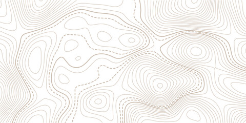Vector contour topographic map background. Topography and geography map grid. Abstract outline grid, vector illustration. © NAZMA