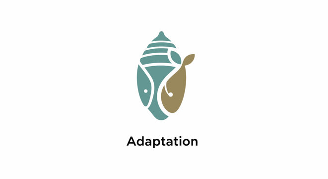 A minimalist graphic icon representing the concept of biological adaptation