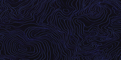 Obraz premium Abstract dark blue digital topography background with flowing wave lines topography abstract background technology geometric wallpaper minimalist communication structure connected backdrop