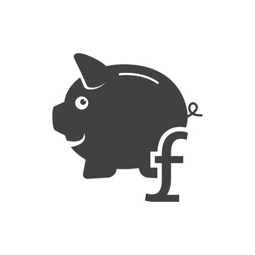 Piggy bank icon. Piggy bank savings icon. Vector illustration.
