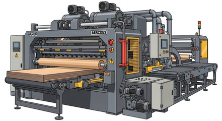 industrial machine in a factory © Muh