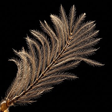 Extreme macro dark field of male railroad worm bipectinate antenna