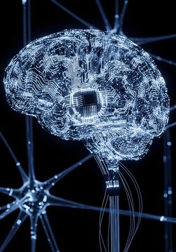 Crystal skull with glowing blue energy light.