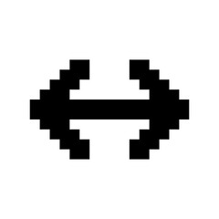 Fototapeta premium Pixel Arrow Editable SVG Vector Icons Set, 8-Bit Retro Direction Navigation Pixel Art Icon for Web, Mobile App & Game UI Design