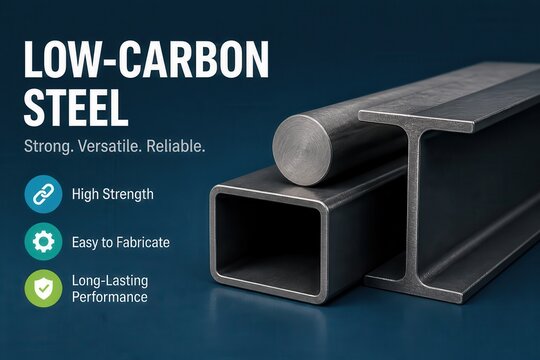 Low carbon steel profiles with industrial strength and fabrication concept