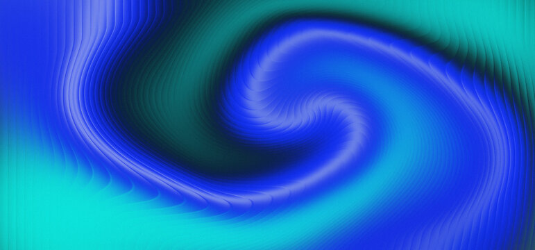 Abstract digital art background with a swirling vortex pattern in shades of blue, cyan, and deep indigo with a grainy texture