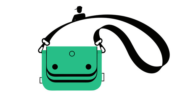 vector illustration of a bag