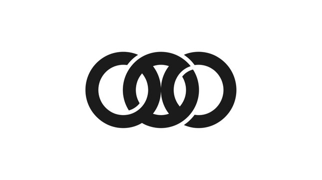 Three interlocking rings icon.