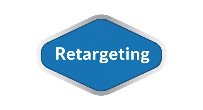 Retargeting marketing digital strategy concept.