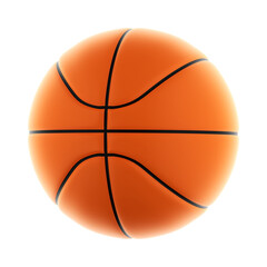 Fototapeta premium Realistic 3D basketball ball isolated object render