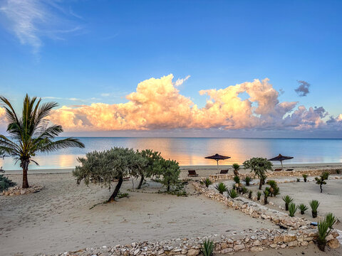 Sunrise at a Tourist Lodge in Anakao, Madagascar
