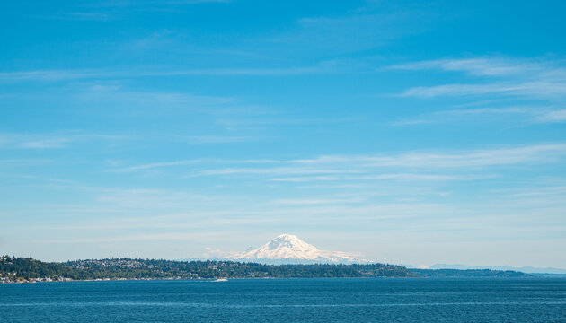 mount rainier seattle sunny summer