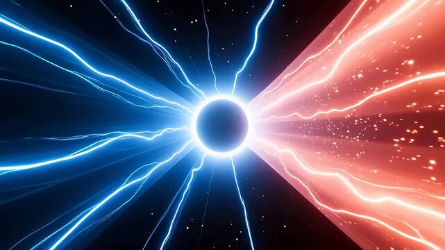 Cosmic energy clash between ice and fire