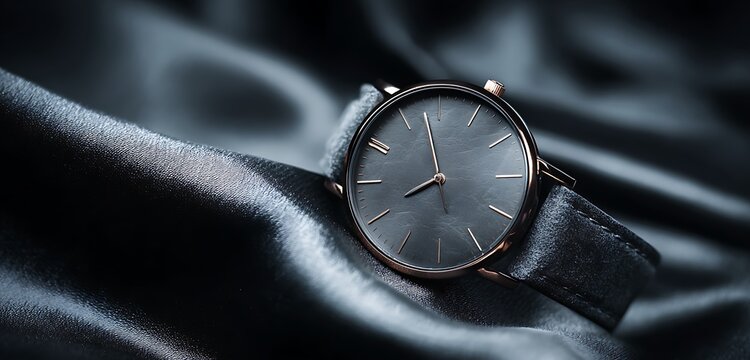 luxurious green and blue color dial luxury and expensive watch design with abstract hard color background 