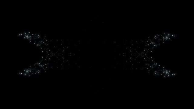 White Christmas sparkles glitter trail magic dust on black background glitter sparkle trails night,ster line and magical dust particles moving gently across 4k.