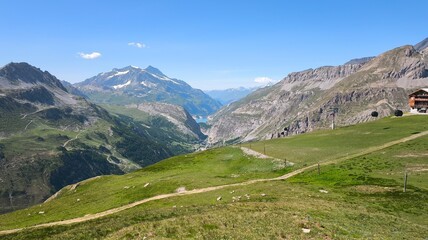 Vue du massif de Solaise, Val d'Isere, Savoie © tlr98