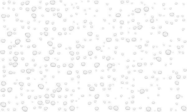 Realistic water drops. PNG drops, condensation on the window, transparent water drop. Abstract water drops, bubbles on transparent background, digital liquid design, Stock royalty free	