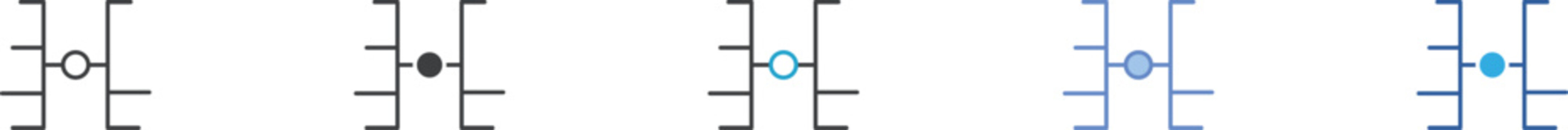 Bridge Icon - Networking, Router Configuration and IT Support System Vector Symbol
