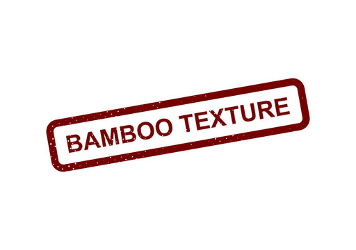 Red vintage style bamboo texture stamp seal illustration