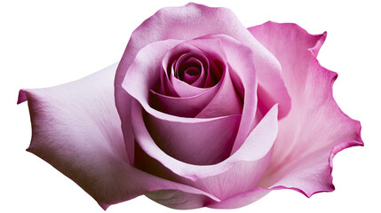 Delicate pink rose bloom with soft petals, isolated on transparent background © George