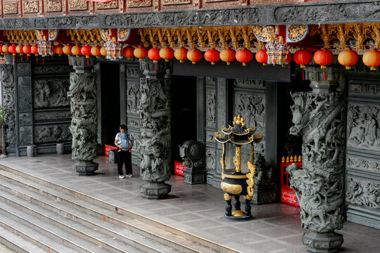 Historic Xiahai City God Temple in Jiufen, Taiwan