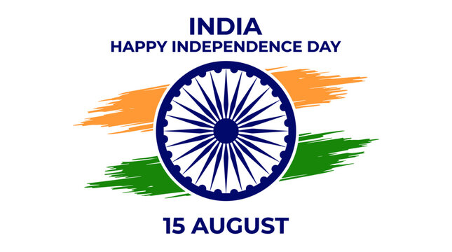 India Independence Day Celebration Flag.
