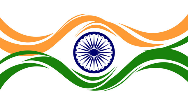 Indian Flag Colors and Symbol.