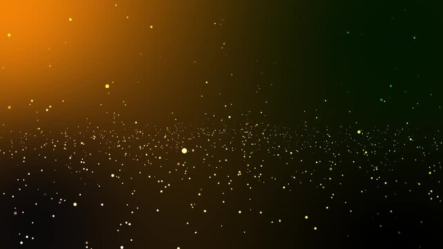 GloAbstract Particles Loop Background Animation. wing particles on a dark background.