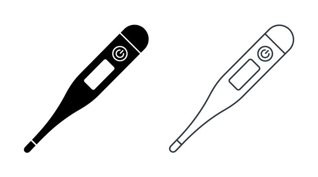 vector illustration of a thermometer