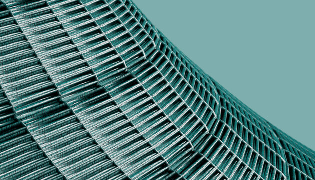 Abstract render of green geometric pattern