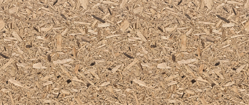 OSB realistic coarse engineered wood strand board seamless texture with rugged natural surface for construction backgrounds and design assets