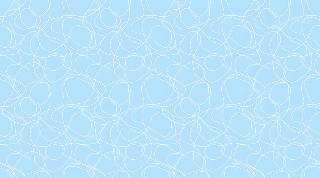 Intricate Seamless Pattern of Interlocking Ovals and Circles Design