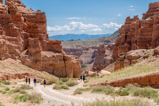 Charyn Canyon in the Ili Valley in Kazakhstan
