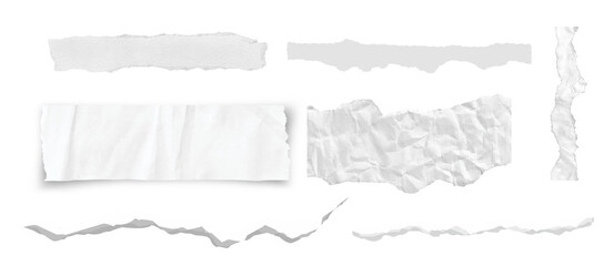Fototapeta premium Torn paper without background