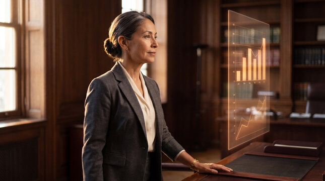 Executive performance briefing supported by interactive business intelligence dashboard
