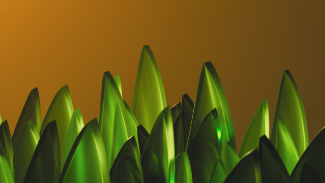 Green leaf background shows layers of green leaves in sunlight