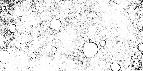Abstract lunar surface vector pattern featuring detailed crater texture with distressed monochrome grunge noise effect for artistic space background design and creative weathered graphic elements  © Iryna Prokopovych 