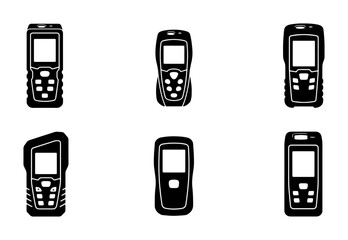Rugged Mobile Devices, Handheld Gadgets, Portable Communicators, Technology Icons © Dhriti
