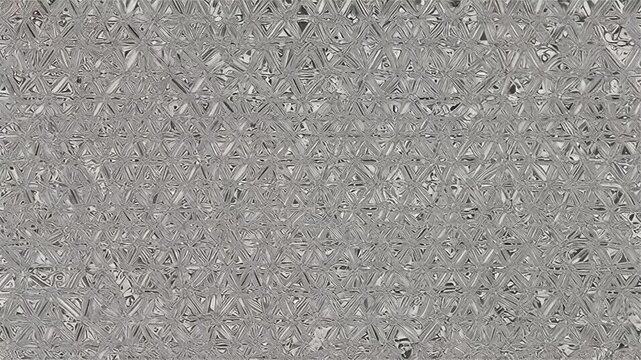 Abstract frosted glass texture with geometric patterns, crystalline grey surface background, textured glass material for architectural design