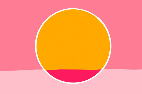 Abstract geometric design with vibrant circles