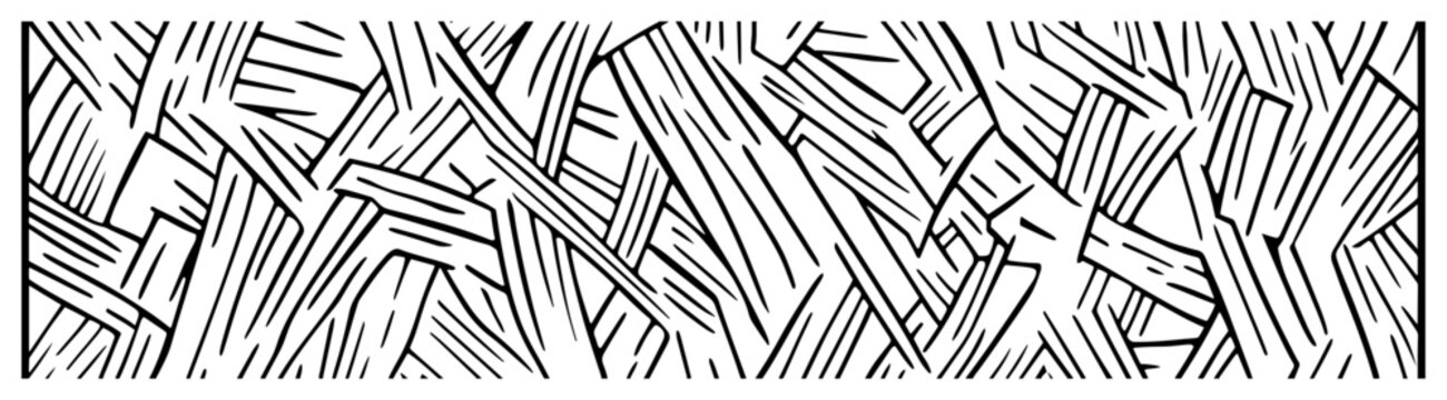 Abstract interwoven line pattern with geometric maze texture