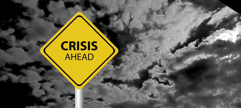 Financial Crisis, Economic, Business risk management concept. Risk word on wooden block, domino crisis effect. Concept Risk, Crisis, Management, Assessment, Insurance, Security, Financial, Economic