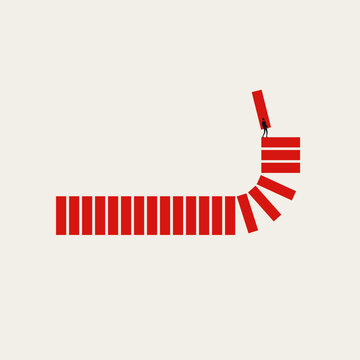Business profit building vector concept. Symbol of corporate investment strategy, financial growth, future ambition, commercial success. Minimal design eps10 illustration.