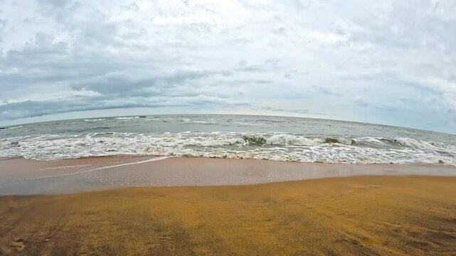 beach strong water tides in the morning, beach side, water,