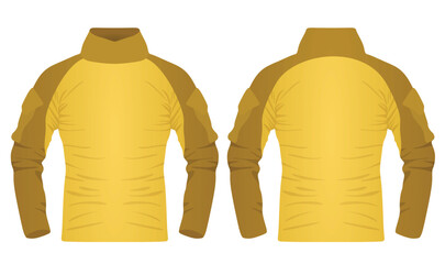 Brown fleece long sleeve. vector   © marijaobradovic