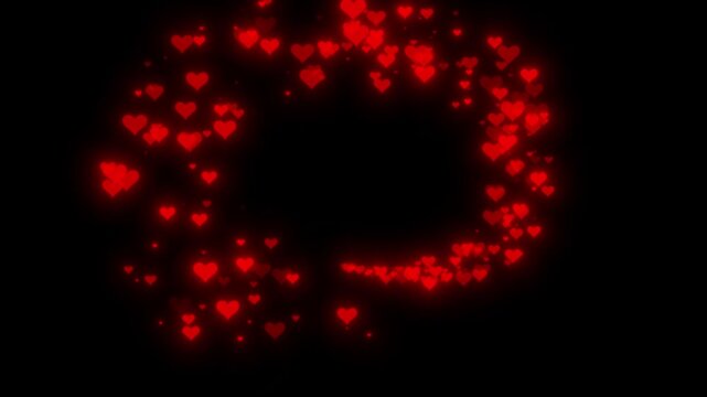 4K overlay luxury red heart glitter sparkles line trail, magical fairy dust path with twinkling heart particles, glowing pixie dust shimmer, elegant Christmas sparkle transition black background
